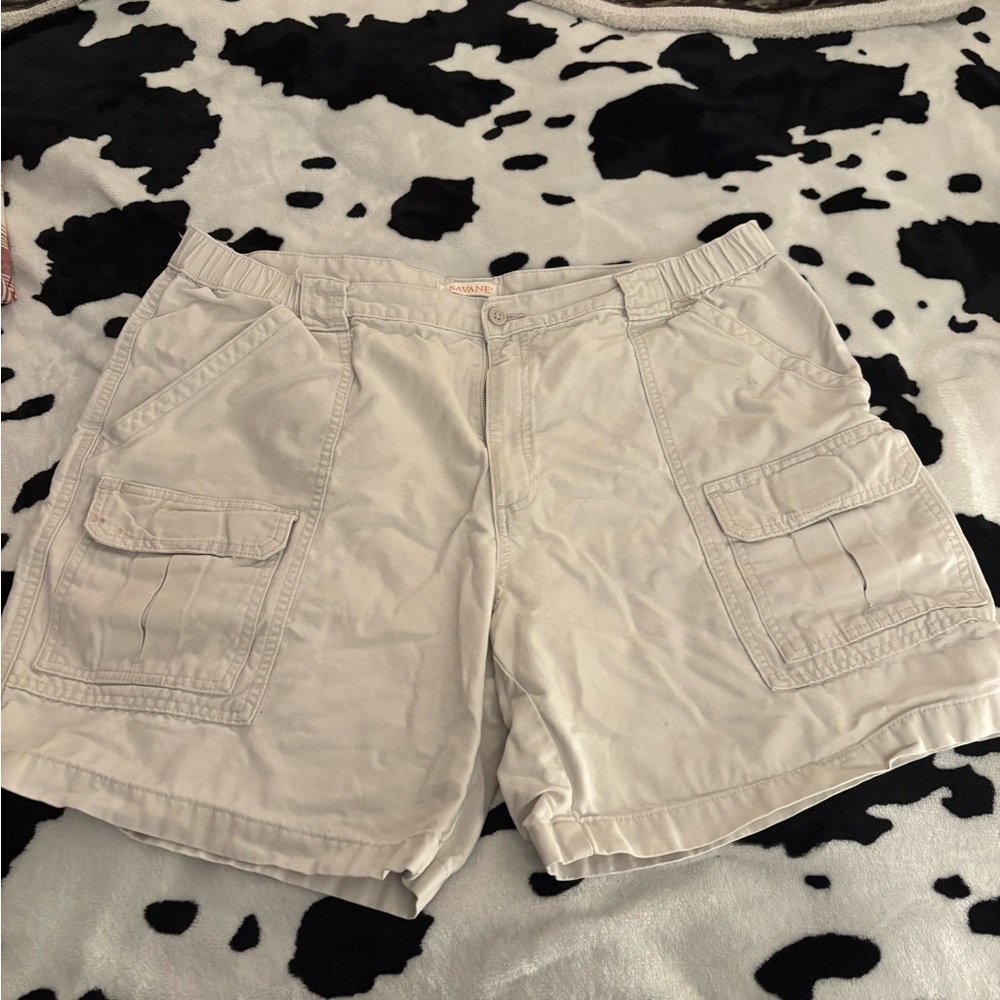 Savane Light Tan Cargo Shorts
